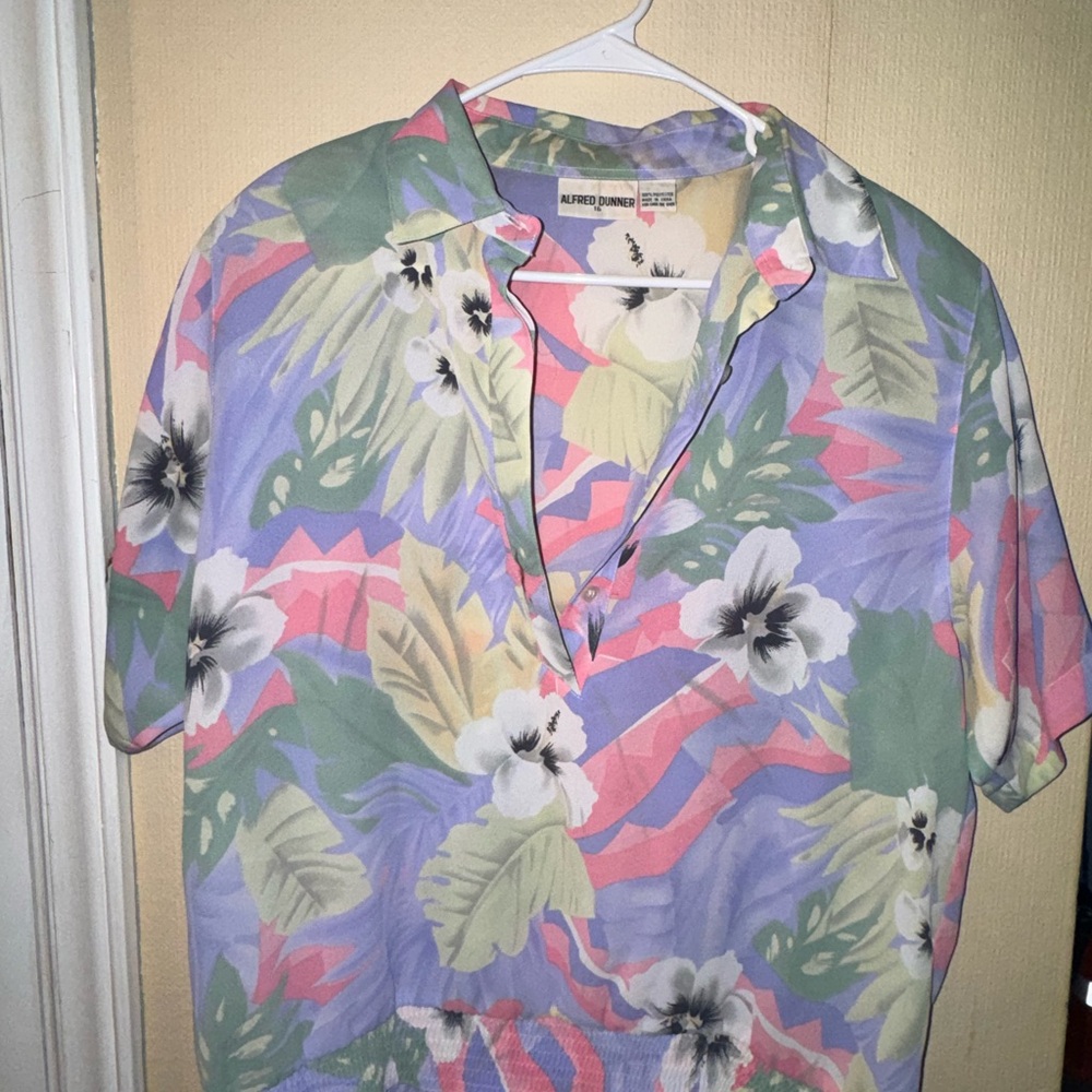 Alfred Dunner Women’s Tropical Floral Shirt